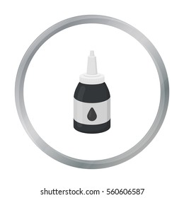 Tattoo paint tube icon cartoon. Single tattoo icon from the big studio cartoon.
