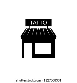 tattoo parlor icon. Element of tattoo icon for mobile concept and web apps. Glyph style tattoo parlor icon can be used for web and mobile on gray background