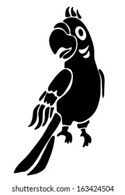 Tattoo of a parrot