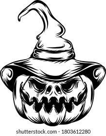 The tattoo of the pumpkins with the big smile and conical smile