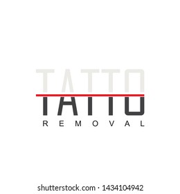 Tattoo Removal Typography Logo Template
