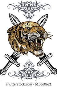tattoo Saber toothed tiger