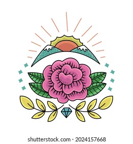 Tattoo simple old school illustration
