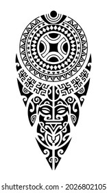 polynesian leg tattoo sleeve