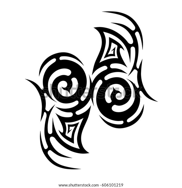 Tattoo Sketch Tribal Vector Designs Simple Stock Vector Royalty