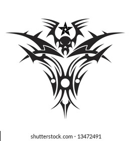 Tattoo with a skull