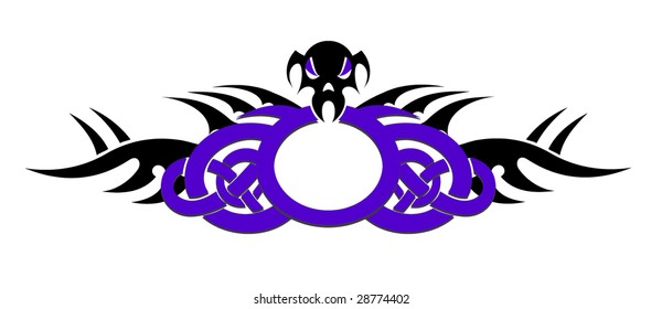 Tattoo with a skull