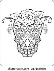 Tattoo Skull Coloring Pages for Kids and Adults