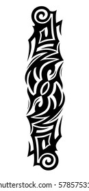 tattoo sleeve arm, design vector tribal, polynesian tattoo pattern, maori style, tribal pattern tattoo vector art design, isolated illustration abstract pattern on white background, 