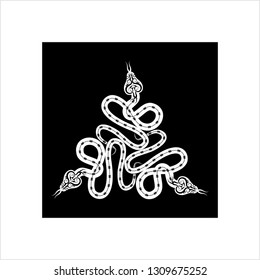 Tattoo Snake, Snake Vector Art Illustration