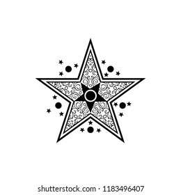 Tattoo Star Stencyl Design - Ready for Print
