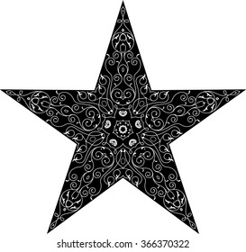 Tattoo Star Symbol Vector Illustration