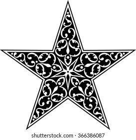 Tattoo Star Symbol Vector Illustration