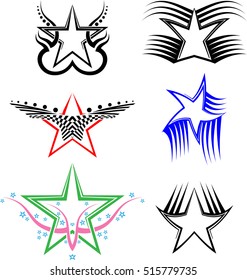 Tattoo Star Symbol Vector Illustration