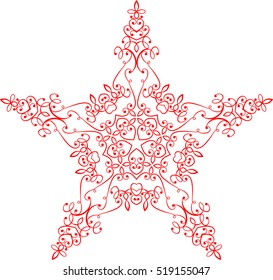 Tattoo Star Symbol Vector Illustration