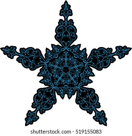 Tattoo Star Symbol Vector Illustration