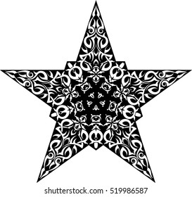Tattoo Star Symbol Vector Illustration