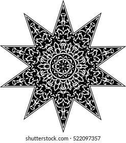 Tattoo Star Symbol Vector Illustration