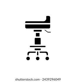 Tattoo Stool Filled Icon Vector Illustration