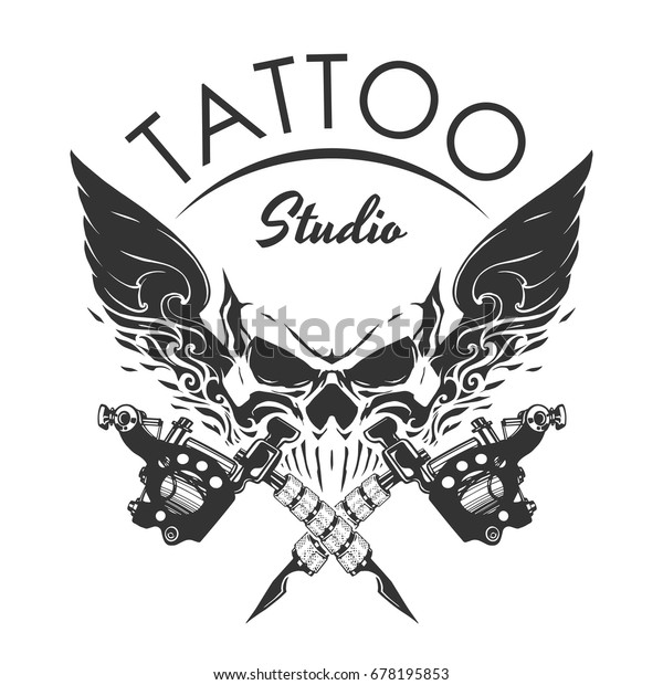 Tattoo Studio Emblem Stock Vector (Royalty Free) 678195853