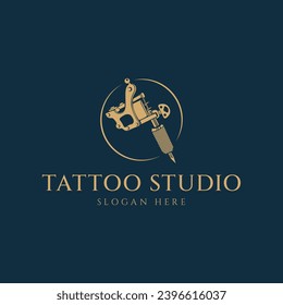 Tattoo Studio Logo Vector Illustration