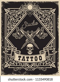 Tattoo Studio Banner Images Stock Photos Vectors Shutterstock