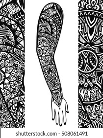 15 styles of half arm tattoo temporary stickers for India  Ubuy