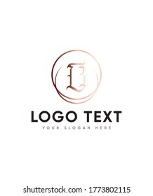 Estilo de letra de tatuaje tipo plantilla de logotipo C, logotipo de vectores para identidad empresarial y de empresa 