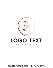 Tattoo style letter type K logo template, Vector logo for business and company identity 