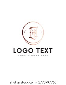 Estilo de letra de tatuaje tipo plantilla de logotipo O, logotipo de vectores para identidad empresarial y de empresa 