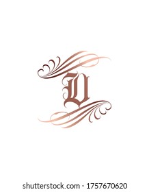 Tattoo style letter type V logo template, vector logo for business and company identity 