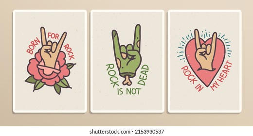 Tattoo style Rock'n'Roll posters or tee print designs.
Printable Rockabilly Tattoo designs with phrases and quots. Old school tattoo style poster collection in Rock n Roll style