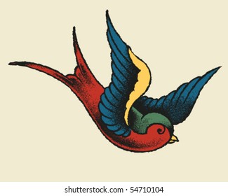 Tattoo Style Swallow