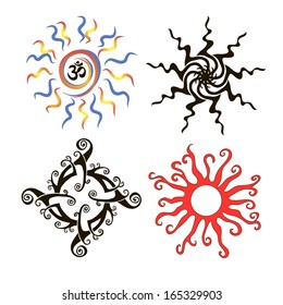 tattoo sun drawing