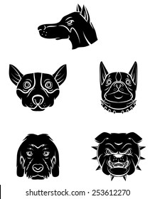 Tattoo Symbol Of Dog Head