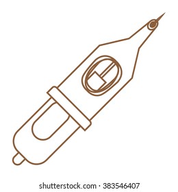 Tattoo tips icon. Tattoo Accessory. Outline drawing.