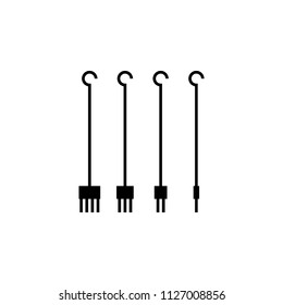 tattoo tools icon. Element of tattoo icon for mobile concept and web apps. Glyph style tattoo tools icon can be used for web and mobile on gray background