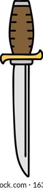 tattoo in traditional style of a dagger