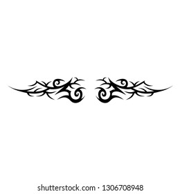 tattoo tribal abstract decorative floral ornament elements template vector