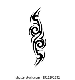 tattoo tribal abstract vector design, logo graphic isolated