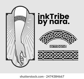 tattoo tribal armband vector designs.