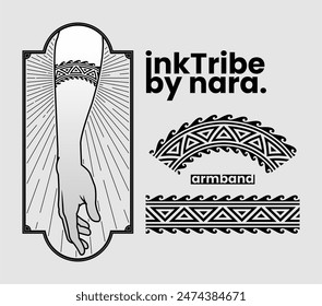 tattoo tribal armband vector designs.