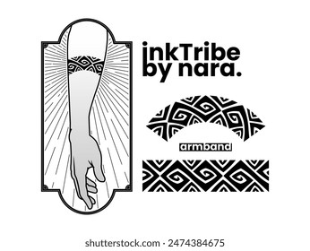 tattoo tribal armband vector designs.