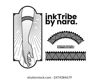 tattoo tribal armband vector designs.