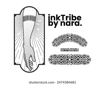 tattoo tribal armband vector designs.