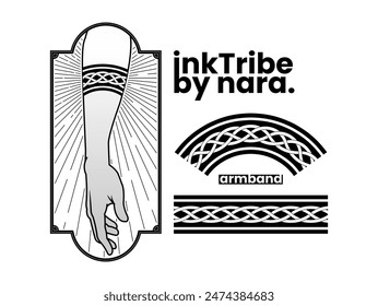 tattoo tribal armband vector designs.