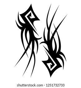 tattoo tribal art deco elements pattern fantasy, tribal tattoo art sketch