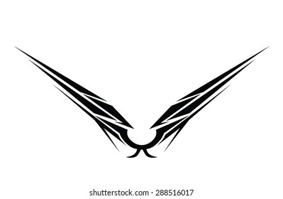 tattoo tribal art design vector,  abstract fantasy pattern vintage on white background