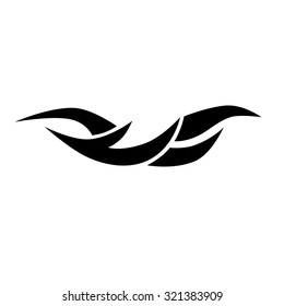 tattoo tribal art design vector,  abstract  fantasy pattern vintage on white background