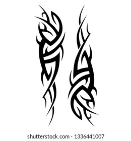 Tattoo tribal art vector element fantasy pattern